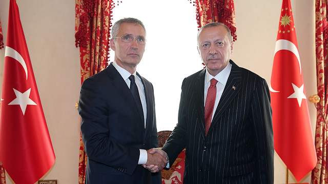 President of Turkey Erdogan receives NATO Secretary General Stoltenberg  