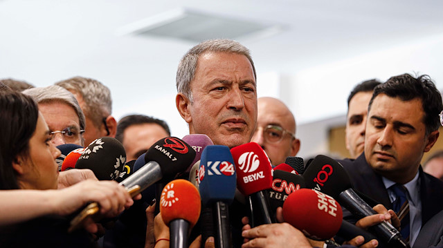 Turkey's defense minister Hulusi Akar