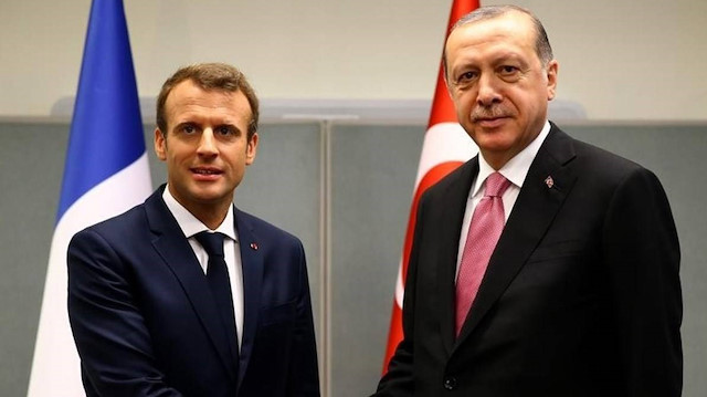 Macron - Erdoğan (arşiv)