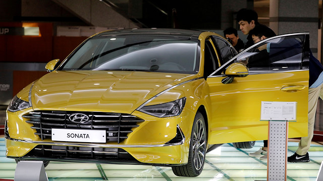 FILE PHOTO: A Hyundai Motors' all-new Sonata sedan 