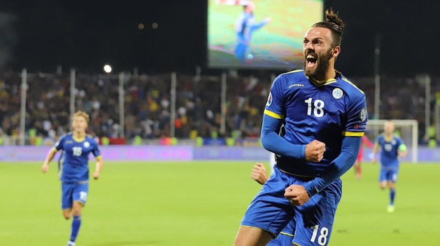 Vedat Muriqi, Kosova'nın İngiltere ile oynadığı mücadelede 2 gol kaydetmişti.