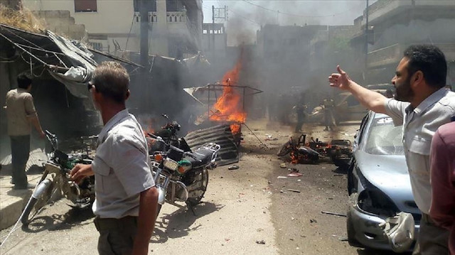 مقتل 6 وإصابة 15 مدنيا في هجمات لإرهابيي "ي ب ك" بريف حلب