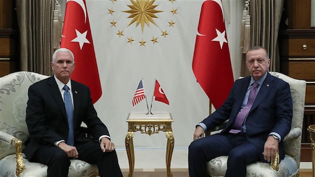 ​Turkish President Recep Tayyip Erdoğan on Thursday received U.S. Vice President Mike Pence