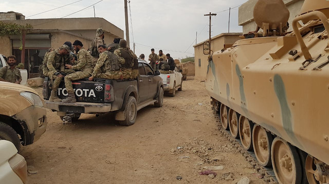 Tel Abyad'da YPG/PKK'lılara ait bir mayın deposu bulundu.