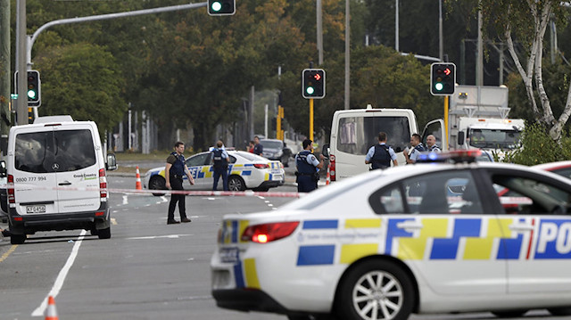 Yeni Zelanda'daki terör saldırısından bir görüntü