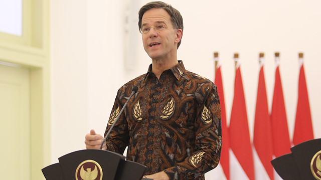 Dutch Prime Minister in Bogor Presidential Palace