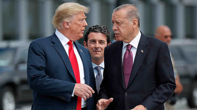 ABD Başkanı Trump ve Cumhurbaşkanı Erdoğan.