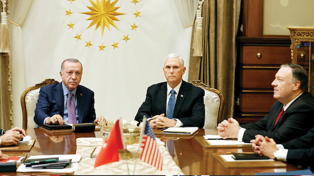 Anlaşma, Ankara’da, Cumhurbaşkanlığı Külliyesinde, Cumhurbaşkanı Erdoğan ve ABD Başkan Yardımcısı Mike Pence’in katılımıyla 4 saat 30 dakika süren müzakerelerin sonunda sağlandı.