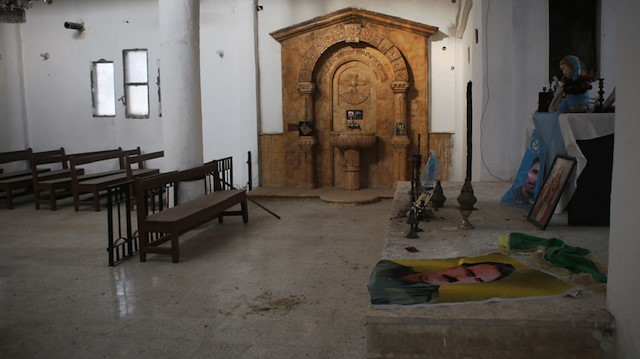 "ي ب ك/بي كا كا" الإرهابي استخدم كنيسة مقرًا له في تل أبيض