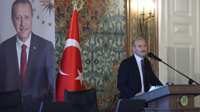 İçişleri Bakanı Süleyman Soylu İstanbul'da 'Göç' toplantısında konuştu.  