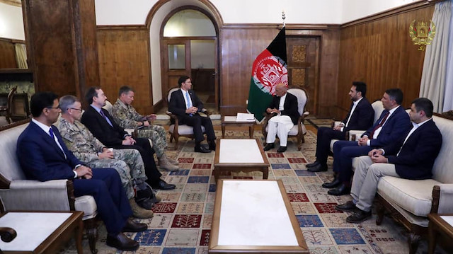 Ashraf Ghani - Mark Esper in Kabul


