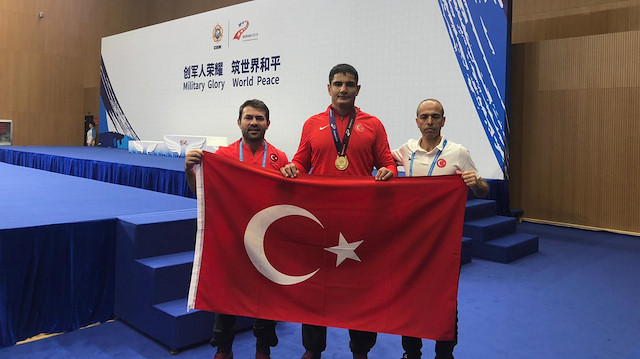 Turkish wrestlers Taha Akgul