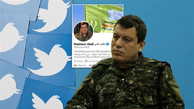 ​Twitter verifies the account of YPG/PKK terrorist ringleader Ferhat Abdi Şahin, code-named Mazloum Kobani,