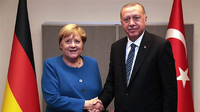 File photo: Erdoğan - Merkel meeting