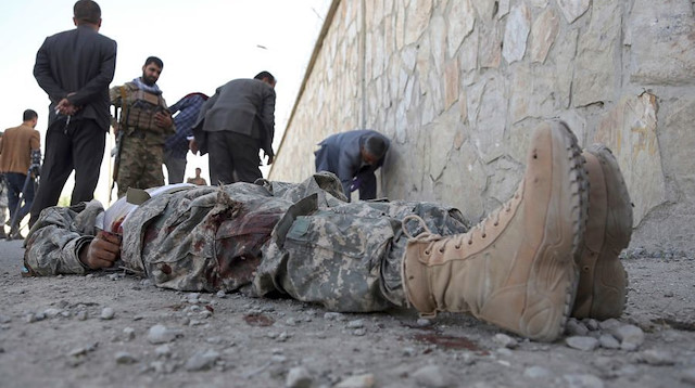 Taliban'ın saldırısında 1 ABD askeri yaralandı.
