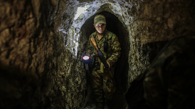 Tunnel system found in Ras al-Ayn district center

