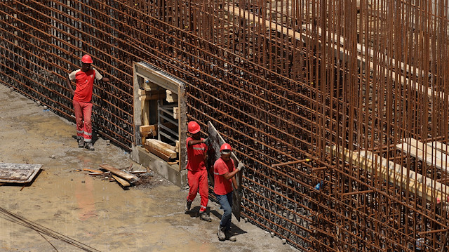 File photo: Construction workers are seen at Ethiopia's Grand Renaissance Dam 