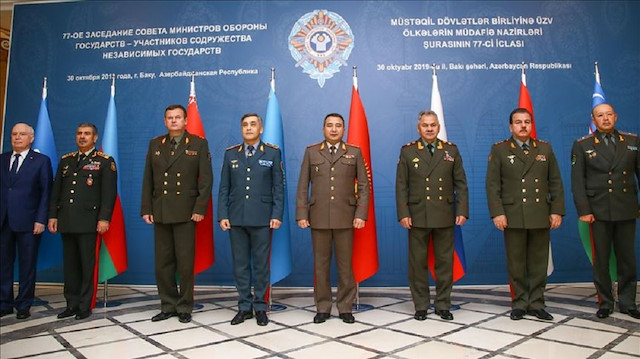 Top military officials from Russia, Azerbaijan, Belarus, Kazakhstan, Uzbekistan, Tajikistan and Kyrgyzstan meet in Baku