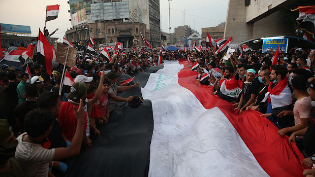 File photo: Anti government protests in Iraq

