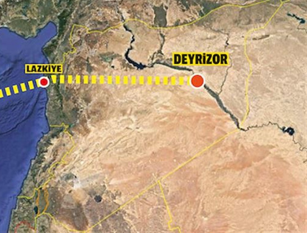 Deyrizor, Irak ile İran'ın Akdeniz ile bağlantısını sağlaması nedeniyle kritik öneme sahip bir bölge.