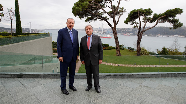 Erdogan - Guterres meeting in Istanbul

