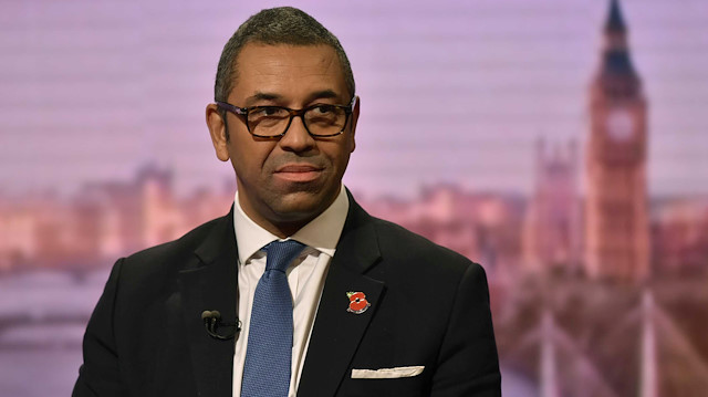 Britain's Conservative Party Chairman James Cleverly