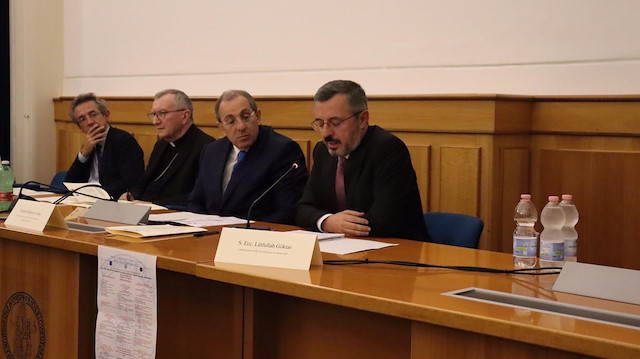 Lütfullah Göktaş speaks at ‘The role of ambassadors in relations with the Vatican’ 