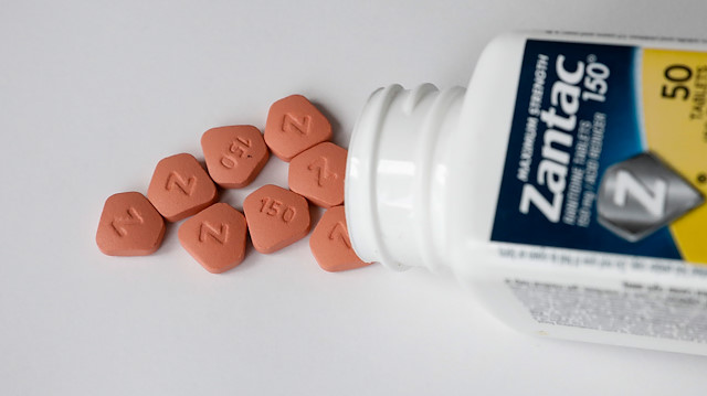 FILE PHOTO: Zantac heartburn pills are seen in this picture illustration taken October 1, 2019