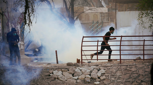 صورة من إرشيف المظاهرات العراقية في مدنية البصرة