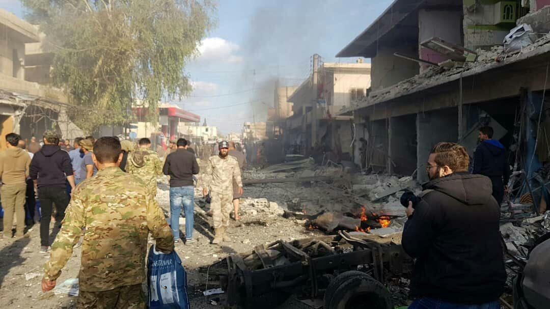 YPG'li teröristler tarafından bombalı saldırı düzenlendi.