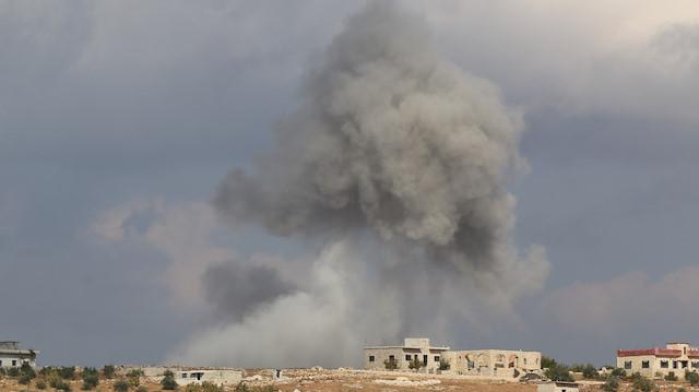 جانب من غارات النظام على المناطق السكنية في ريف إدلب