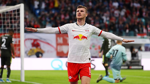 Leipzig'in Mainz'i 8-0 yendiği maçta Werner hat trick yaptı.