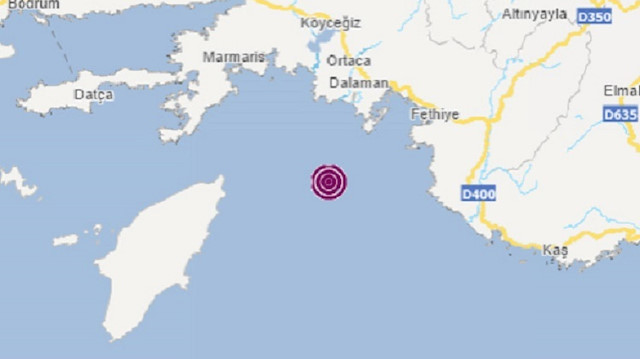 Akdeniz'de meydana gelen depremin merkez üssü