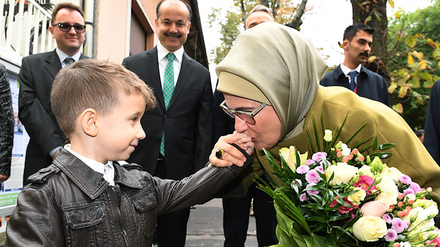أمينة أردوغان تفتتح روضة للأطفال في المجر