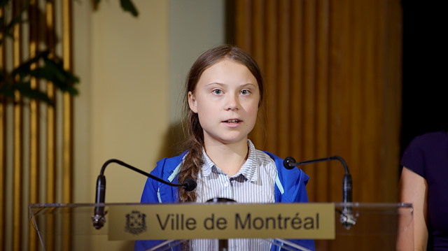 Swedish teen climate activist Greta Thunberg