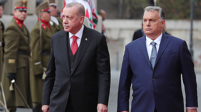 Cumhurbaşkanı Erdoğan ve Macaristan Başbakanı Victor Orban.