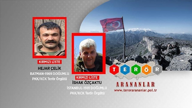 الداخلية التركية تعلن تحييد قياديين اثنين لـ"بي كا كا" الإرهابية