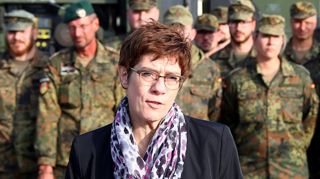 German Defence Minister Annegret Kramp-Karrenbauer 