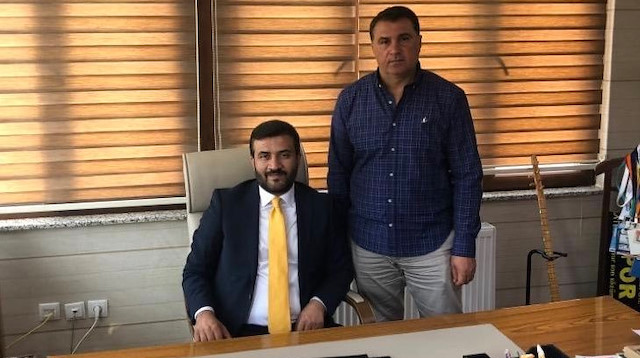 Ankaragücü Başkanı Fatih Mert ile teknik direktör Mustafa Kaplan