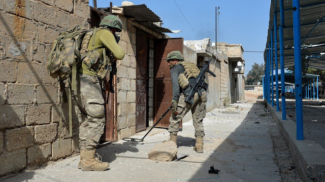 Barış Pınarı Harekatı bölgesinde mayın ve EYP imha faaliyetleri