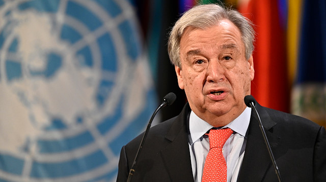 The UN secretary-general Antonio Guterres