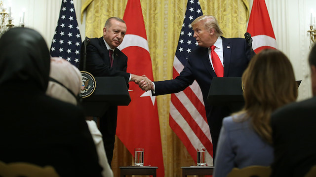 Cumhurbaşkanı Tayyip Erdoğan ile ABD Başkanı Donald Trump arasında merakla beklenen görüşme Washington'da gerçekleştirildi.