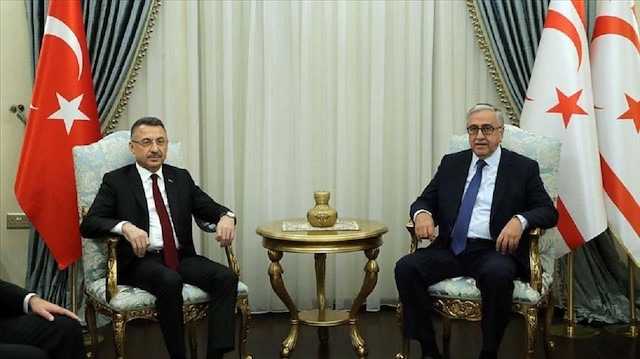 نائب أردوغان يلتقي رئيس شمال قبرص التركية