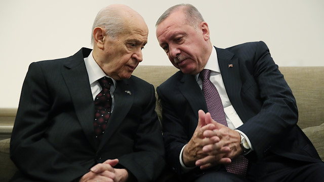 Cumhurbaşkanı Erdoğan ile MHP lideri Bahçeli görüştü. 