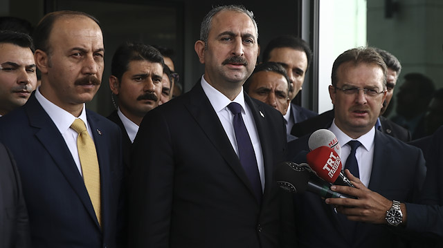 Adalet Bakanı Abdulhamit Gül açıklamada bulundu.
