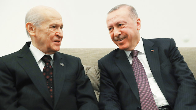 Devlet Bahçeli ve Cumhurbaşkanı Erdoğan