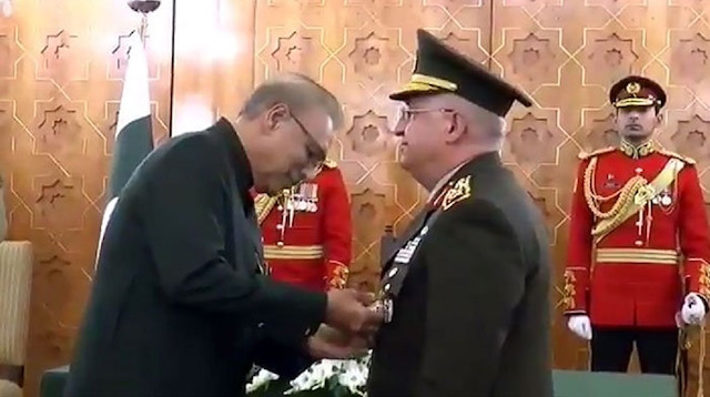 Pakistani President Arif Alvi awarded its top military medal to Turkey's Chief of General Staff Gen. Yaşar Güler