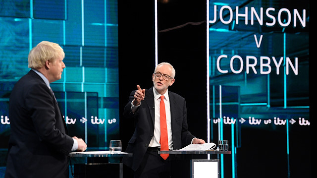 İngiltere'de seçim düellosu: Johnson-Corbyn canlı yayında karşı karşıya geldi