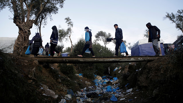 Yunanistan'daki mülteciler yaşam mücadelesi veriyor.