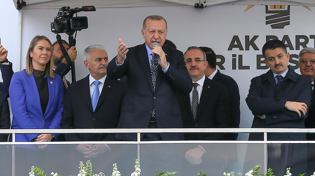 Cumhurbaşkanı Erdoğan, İzmir'de halka hitap etti. 